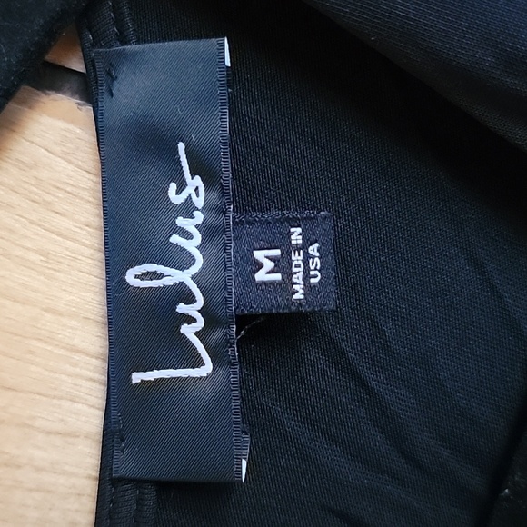 Lulus Black Surplice Faux Wrap Bodysuit - Picture 3 of 3